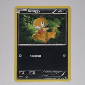 POKEMON CARD: Scraggy #68/114 (Pokemon Black & White)